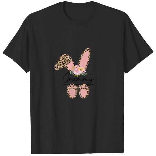 Discover Womens Leopard Bunny Grandma Bunny Family Matching T-shirt