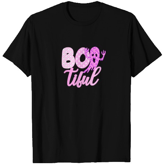 Bootiful - Halloween - Pink And Purple Pattern Wit T-shirt