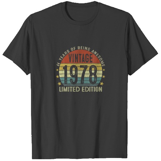 44 Year Old Vintage 1978 Limited Edition Gifts 44T T-shirt