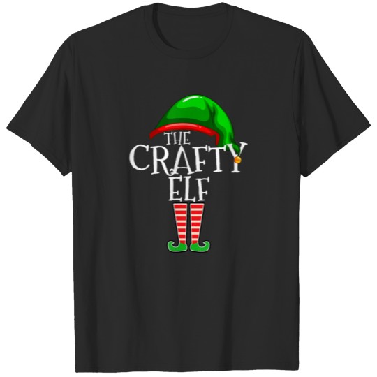 Discover The Crafty Elf Family Matching Group Christmas Gif T-shirt