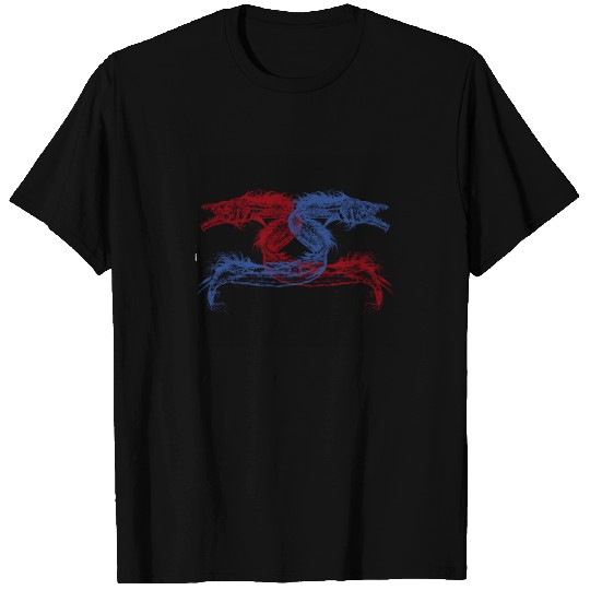 Sea Monsters With Your Choice Background T-shirt