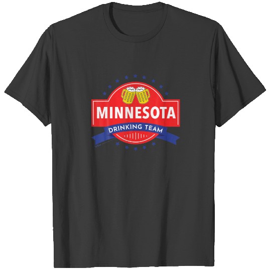 American Flag Minnesota Drinking Team 4Th Of July T-shirt
