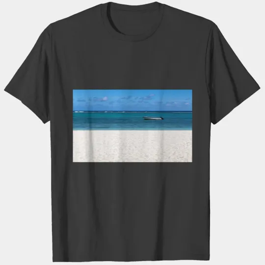White sand beach of Flic en Flac Mauritius overloo T-shirt