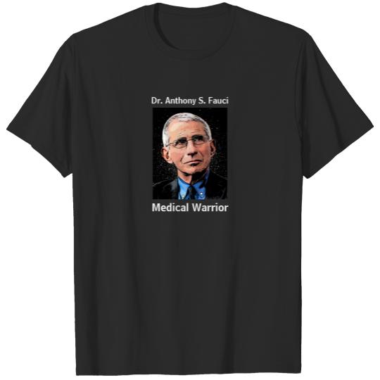 Discover Dr. Fauci, 2-sided, bio design, blue, T-shirt