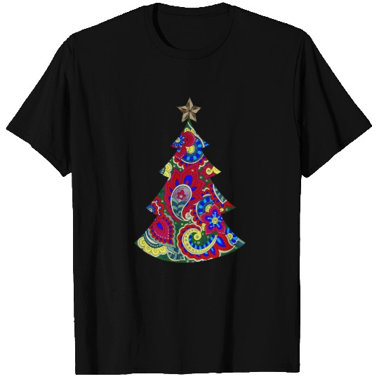 Christmas tree Mandala T-shirt