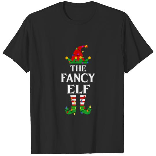 Fancy Elf Matching Family Group Christmas Light Pa T-shirt