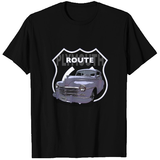 1948 Plymouth Chrysler. Mopar. Lilac Hotrod. USA. T-shirt