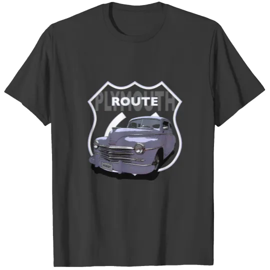 1948 Plymouth Chrysler. Mopar. Lilac Hotrod. USA. T-shirt