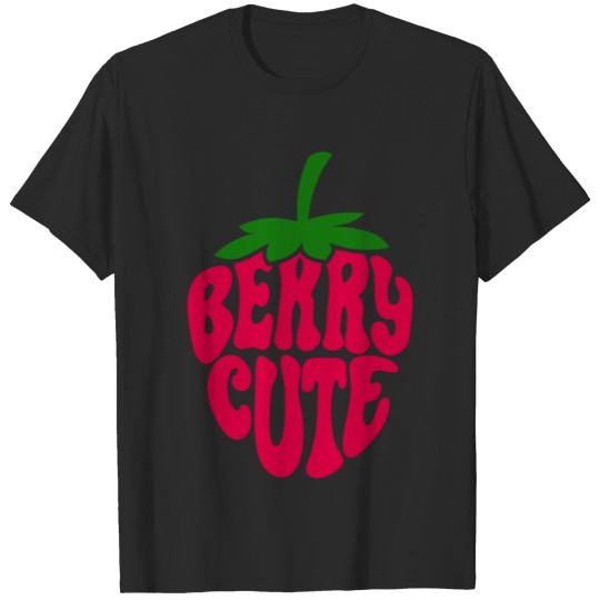 Berry Cute Strawberry Girl Power Retro Style T-shirt