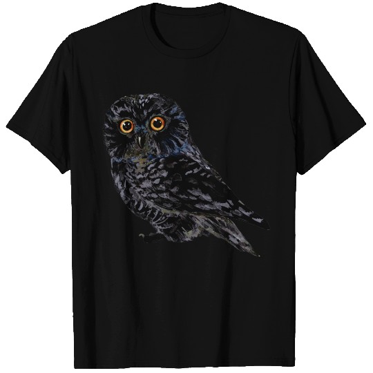 Black owl Canvas 3/4 Sleeve Raglan T-shirt