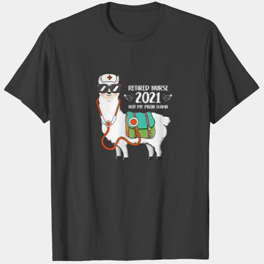 Ph Retired Nurse 2021 Llama Costume T-shirt