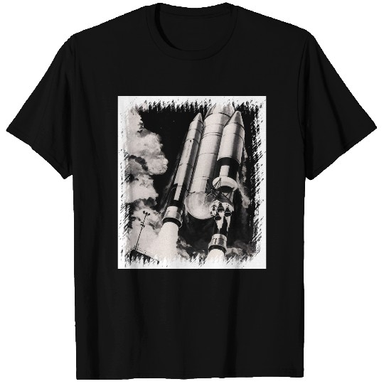 NASA Space Shuttle Launch Vehicle Artist Concept T-shirt