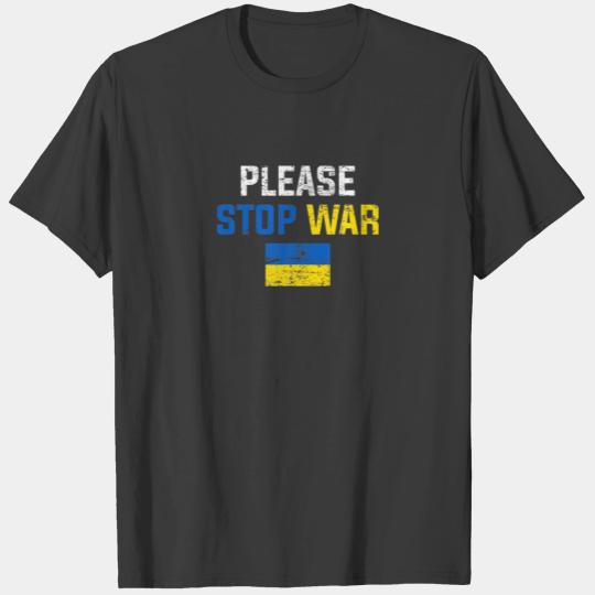 Stop War Stop Putin I Stand With Ukraine Ukrainian T-shirt