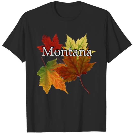 Discover AUTUMN LEAVES IN MONTANA T-shirt