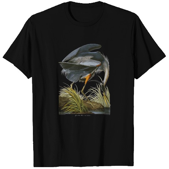 Great Blue Heron, John James Audubon T-shirt