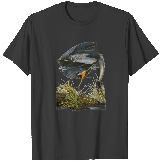 Great Blue Heron, John James Audubon T-shirt