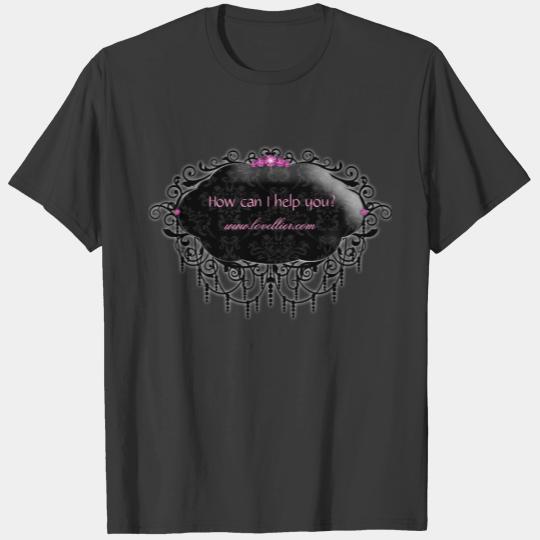 Elegant Fashion Work Uniform Pink Black Damask T-shirt