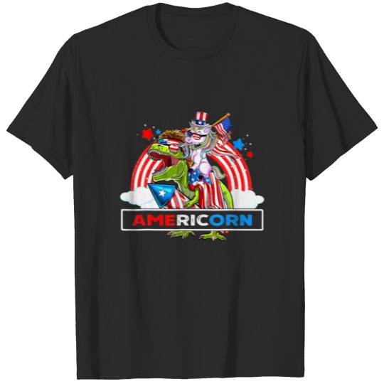 Discover Americorn Unicorn Cute 4Th Of July Mericorn Merica T-shirt