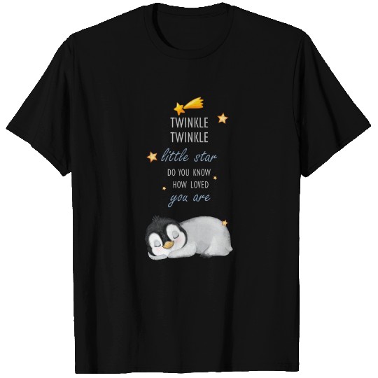 Twinkle, Twinkle Little Star for Sleep Penguin  Plus Size T-shirt