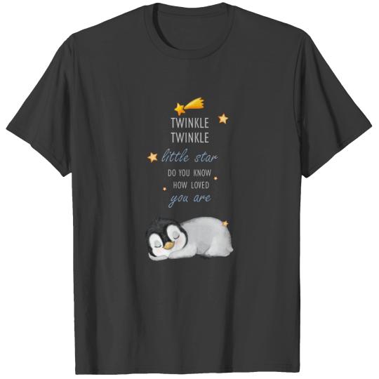 Twinkle, Twinkle Little Star for Sleep Penguin  Plus Size T-shirt