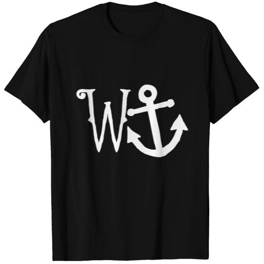 W + Anchor = Wanker T-shirt