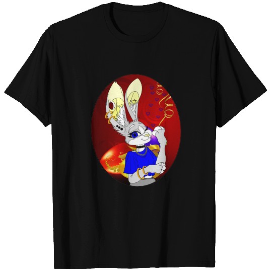 Happy Easter White Hase Ladies langarm T-shirt