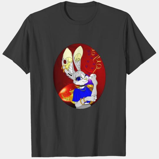 Happy Easter White Hase Ladies langarm T-shirt