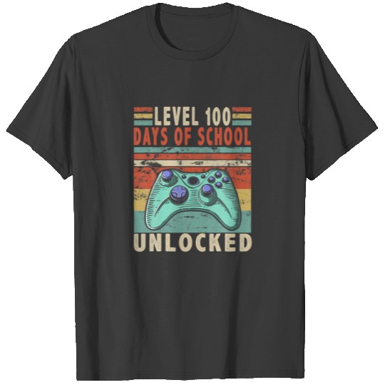 100Th Day Video Gamer 100 Days Of School Unlocked T-shirt
