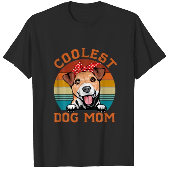 Discover Coolest Dog Mom Jack Russell Terrier Mom Mother Da T-shirt