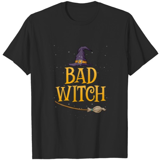 BAD Witch Trendy Group Halloween Costumes For Wome T-shirt