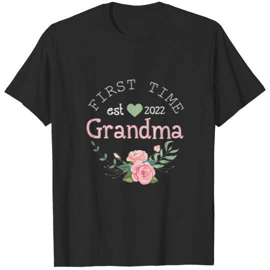Discover First Time Grandma Est 2022 Promoted To New Grandm T-shirt