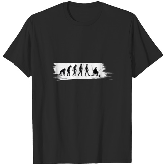The Evolution Of The Man - Boat Fishing T-shirt
