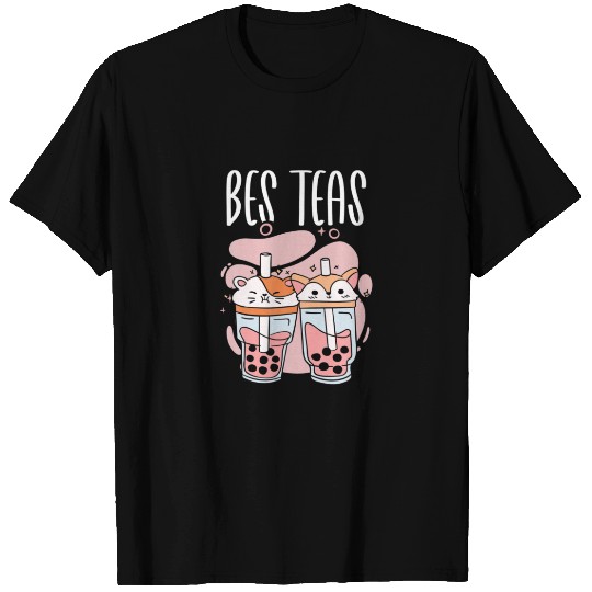Bes Teas Kawaii Boba Tea Friends Bubble Tapioca Te T-shirt