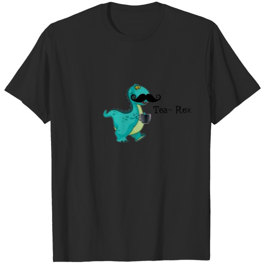 Tea- Rex Funny Dinosaur Cartoon Innuendo T-shirt