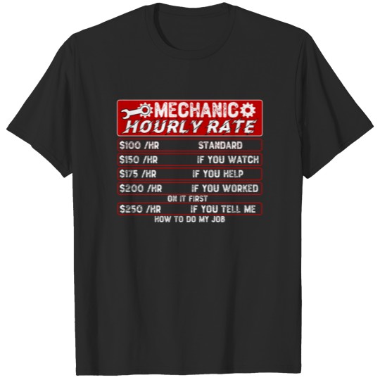 Discover Mechanic Hourly Rate Sleeveless T-shirt