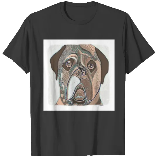 Mastiff and Butterfly T-shirt