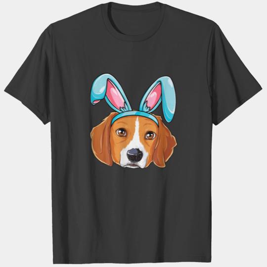 Beagle Easter Bunny Ears Funny Men Women Dog Lover T-shirt