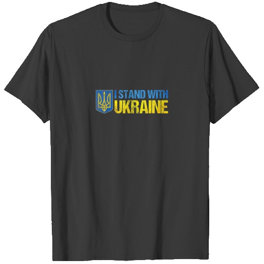I Stand With Ukraine Usa Support Ukrainian Lover T-shirt