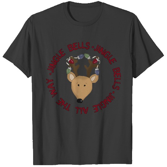 Reindeer Jingle Bells Ts and Gifts T-shirt