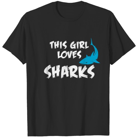 Discover Womens love sharks T-shirt