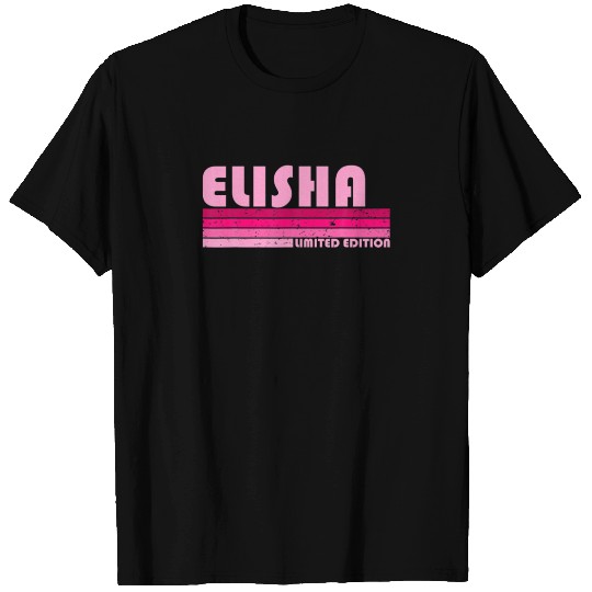 ELISHA Name Personalized Retro Vintage 80S 90S Bir T-shirt