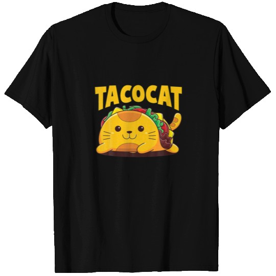 Funny Tacocat Spelled Backwards Cat Taco Mexican T-shirt