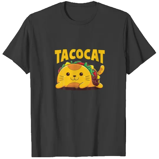 Funny Tacocat Spelled Backwards Cat Taco Mexican T-shirt