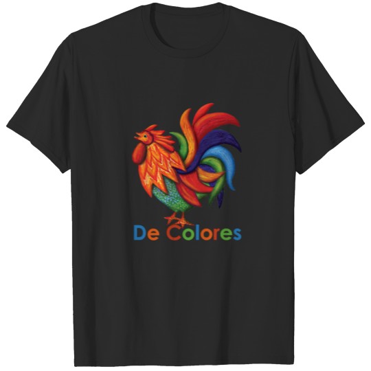 Discover De Colores Rooster Gallo T-shirt