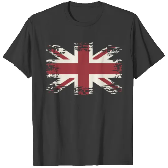 Union Jack (UK flag), grunge style. T-shirt