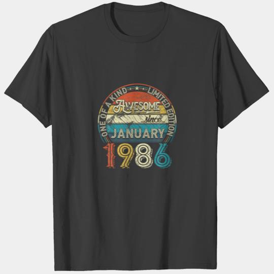 January 1986 Limited Edition Outfit Retro 36Th Bda T-shirt