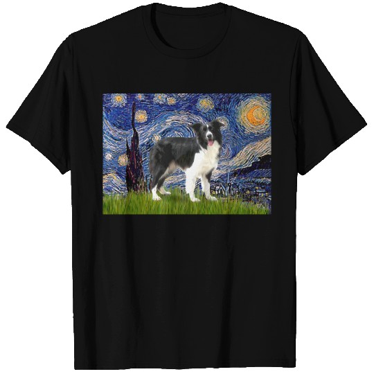 Starry Night - Border Collie (Z) T-shirt