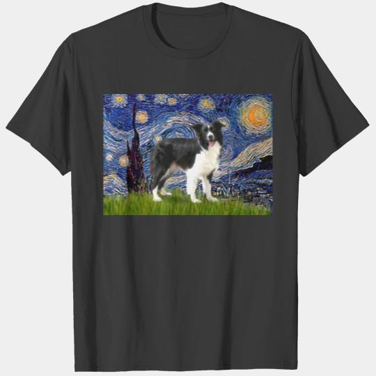Starry Night - Border Collie (Z) T-shirt