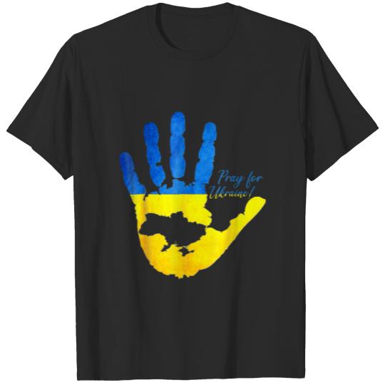 Discover Ukraine Map Pray For Ukraine T-shirt
