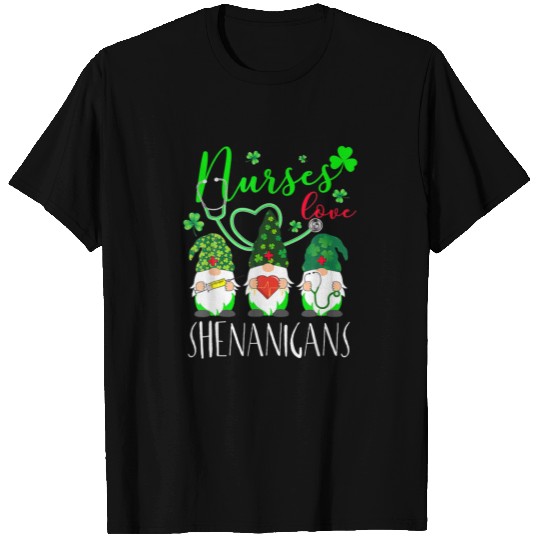 Nurses Love Shenanigans Funny Gnomes Nurse St T-shirt